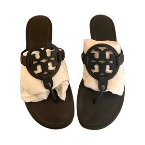 Tory Burch Miller Gray Sandals